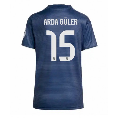 Fotballdrakt Dame Real Madrid Arda Guler #15 Bortedrakt 2025-26 Kortermet